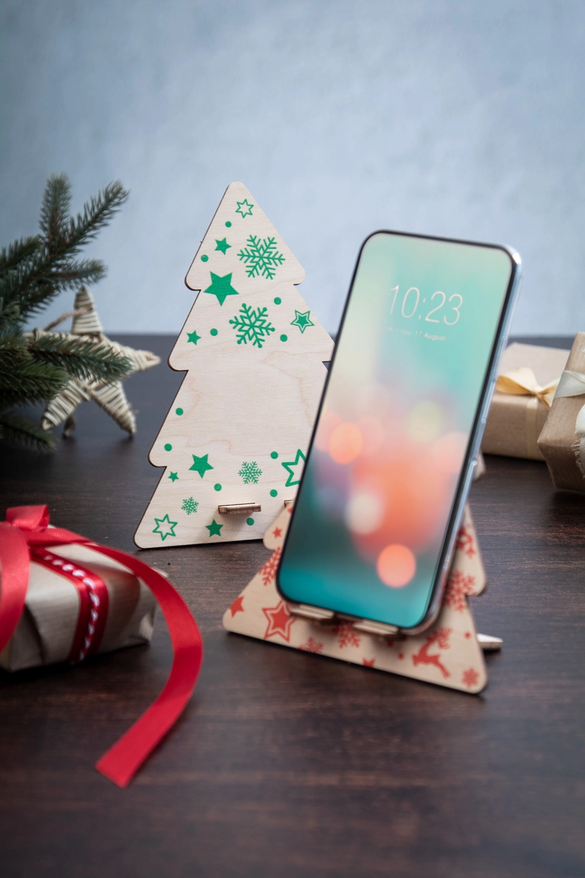 Immagine Vallvik Portacellulare natalizio da scrivania