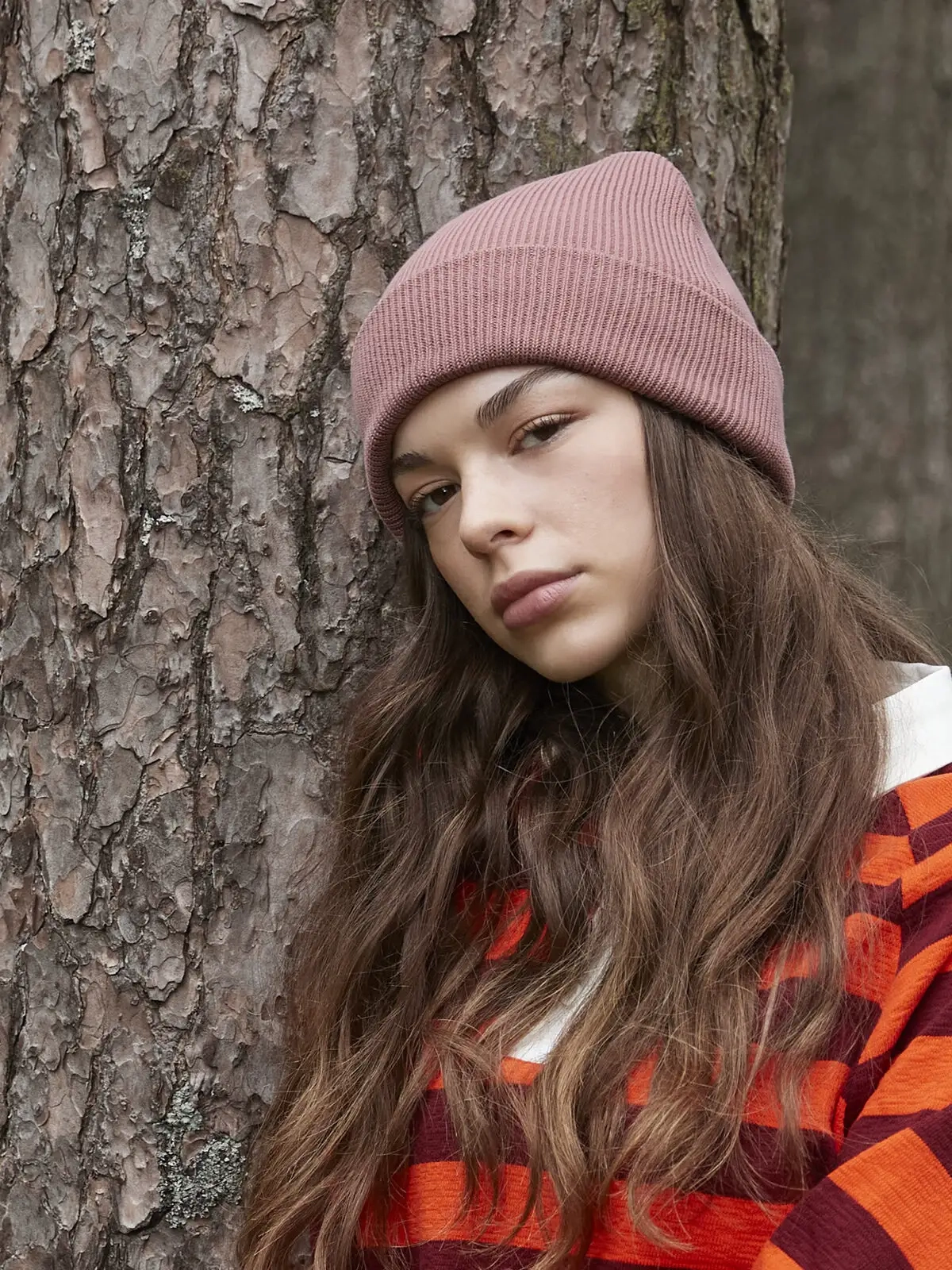 Immagine Berretto con risvolto in cotone organico