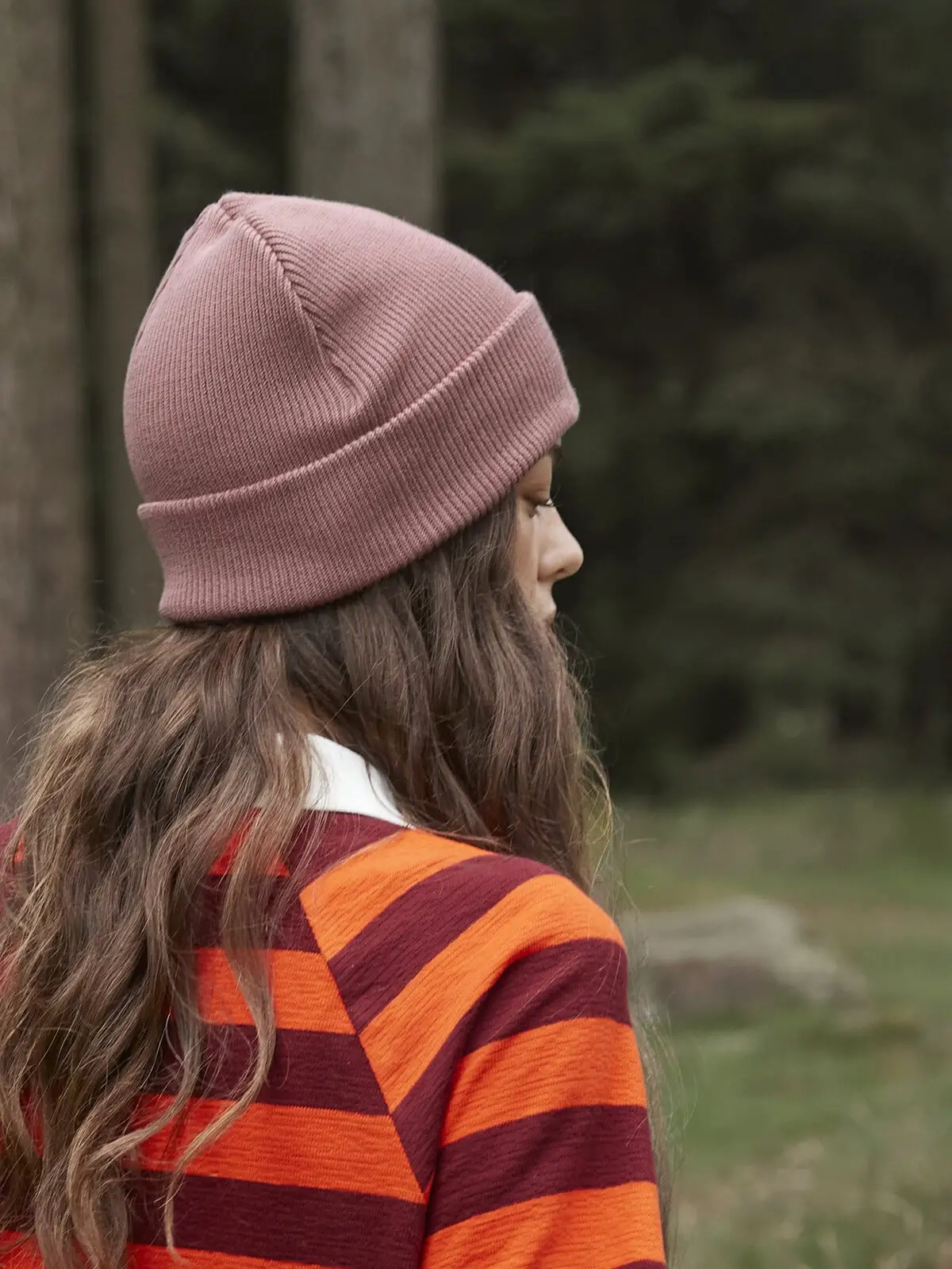 Immagine Berretto con risvolto in cotone organico