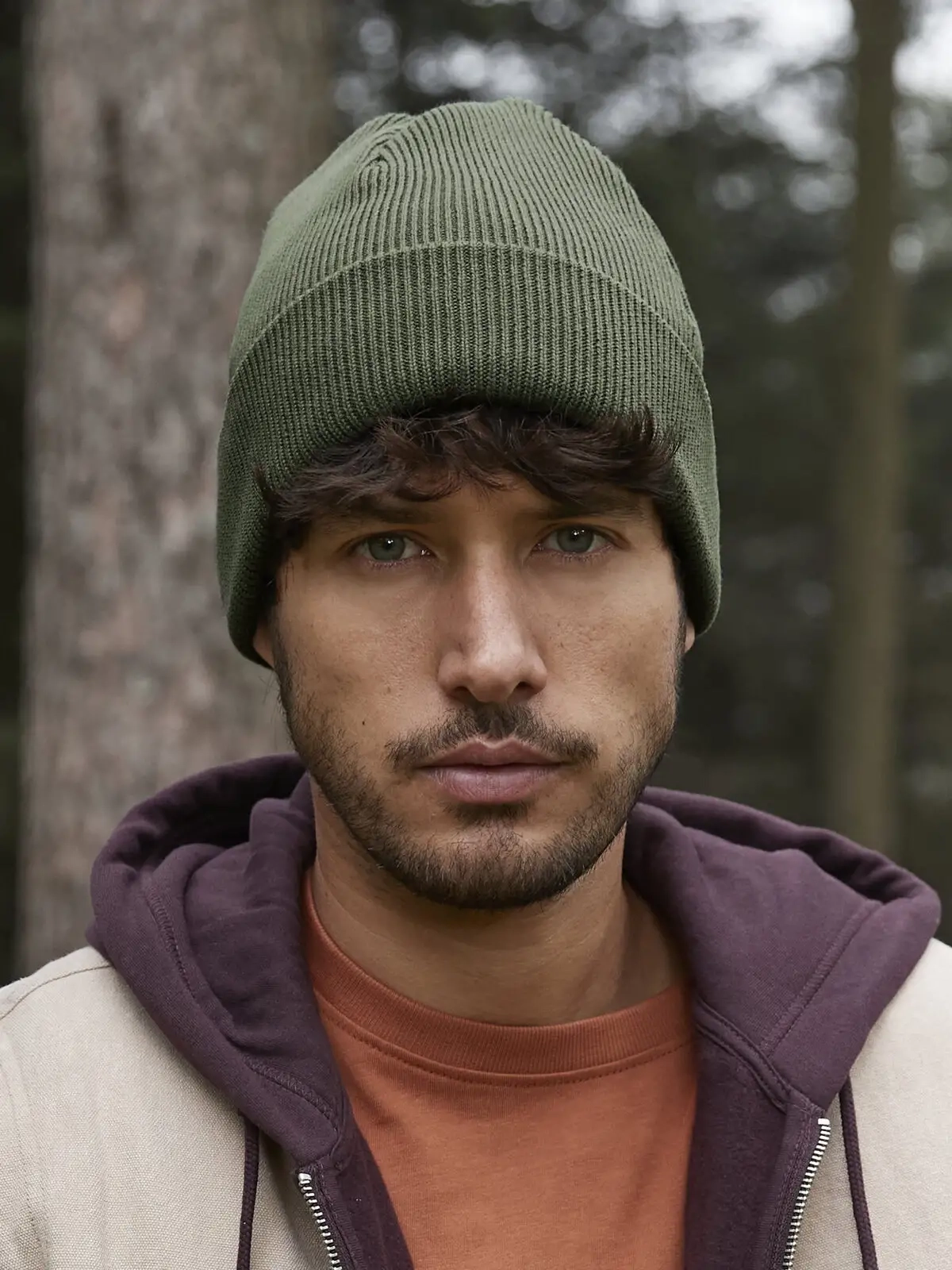 Immagine Berretto con risvolto in cotone organico