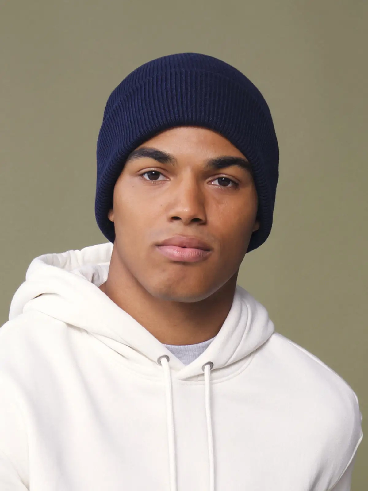 Immagine Berretto con risvolto in cotone organico