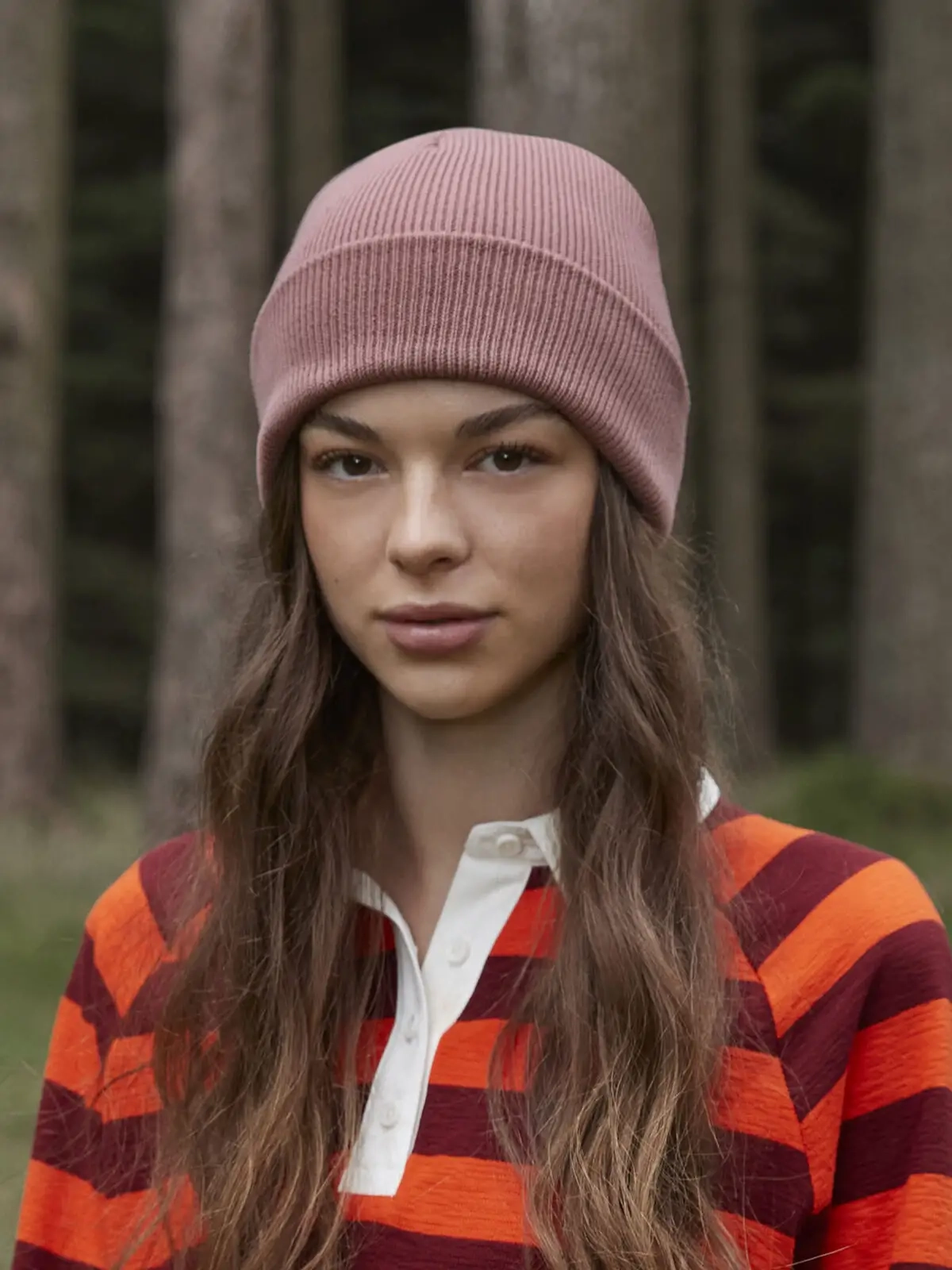 Immagine Berretto con risvolto in cotone organico