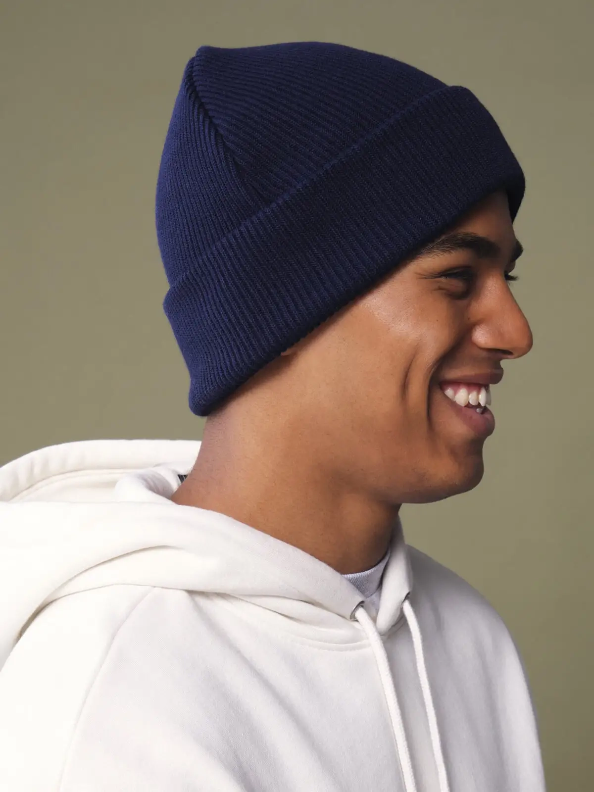 Immagine Berretto con risvolto in cotone organico