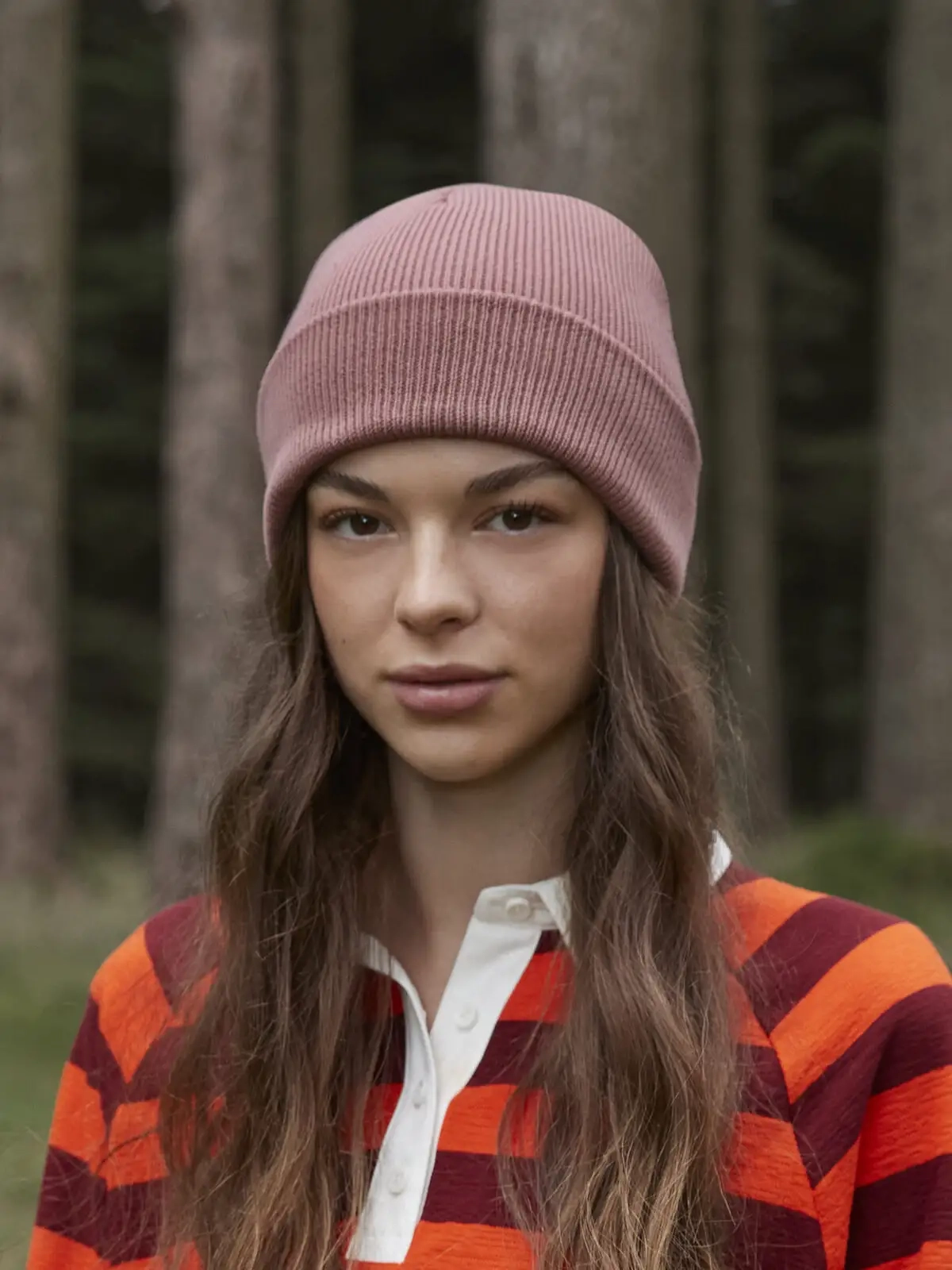 Immagine Berretto con risvolto in cotone organico