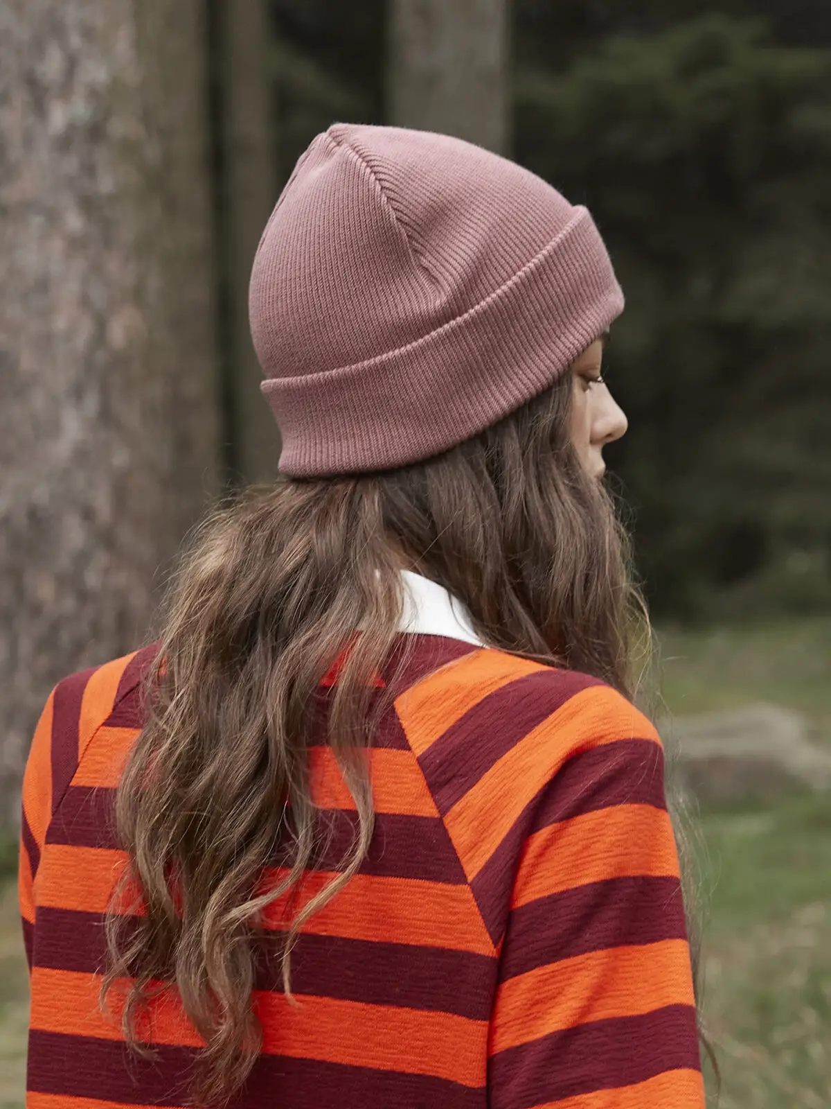 Immagine Berretto con risvolto in cotone organico