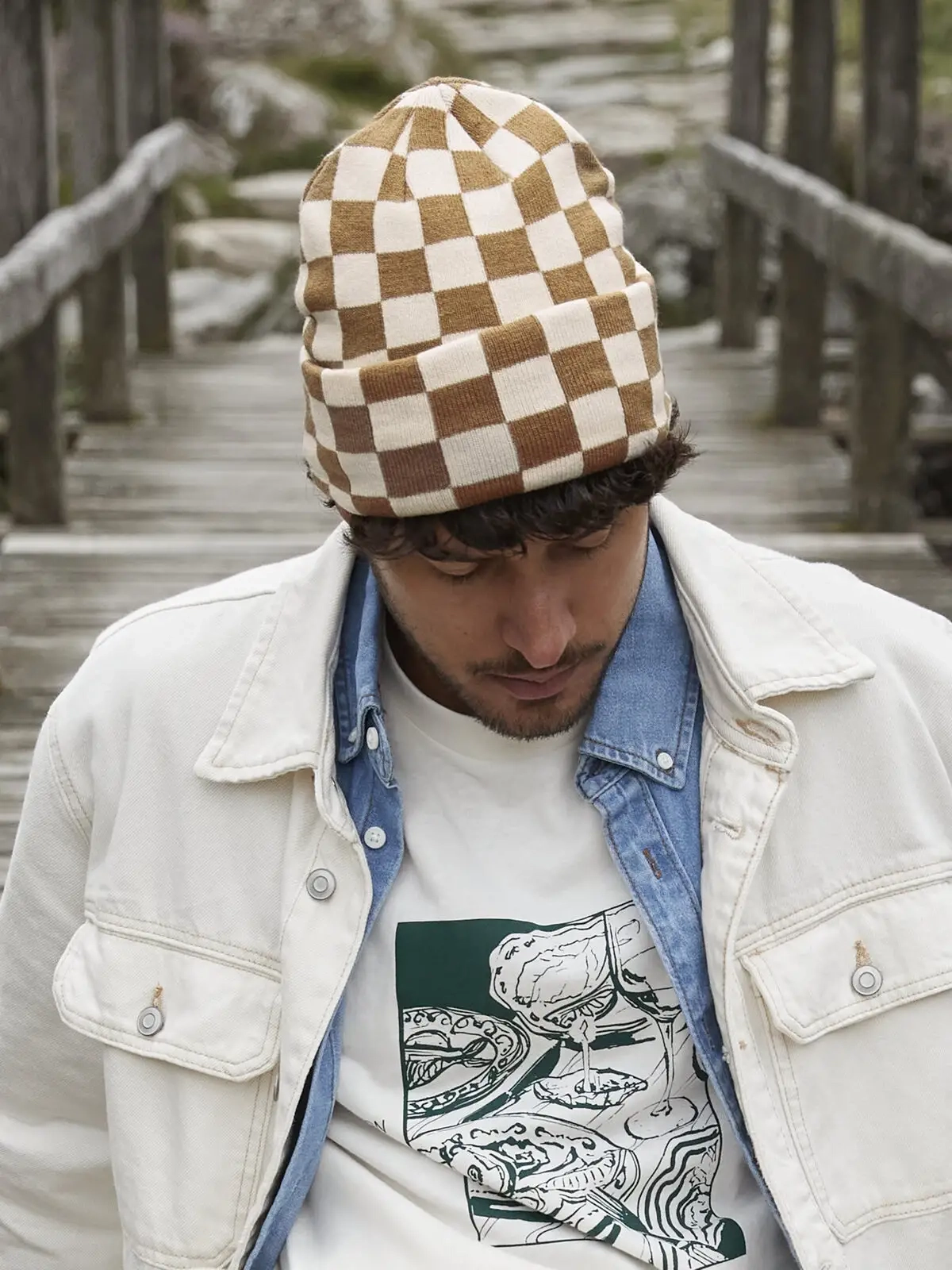 Immagine Berretto a scacchiera