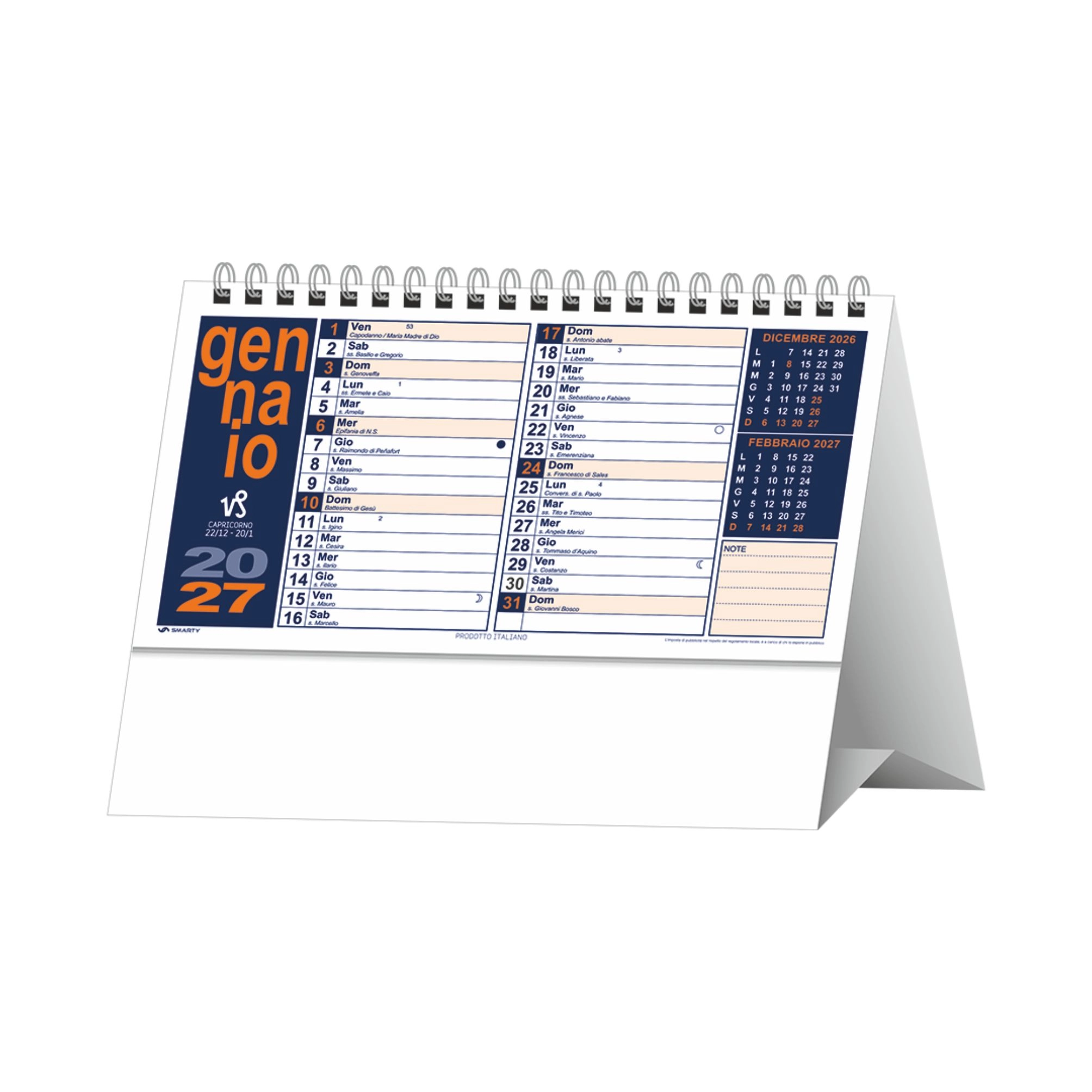 Immagine H016 CALENDARIO DA TAVOLO PORTOGHESE