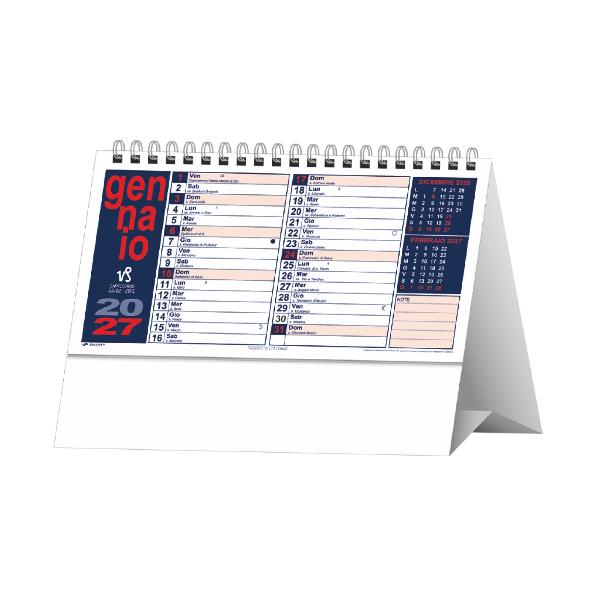 Immagine H016 CALENDARIO DA TAVOLO PORTOGHESE