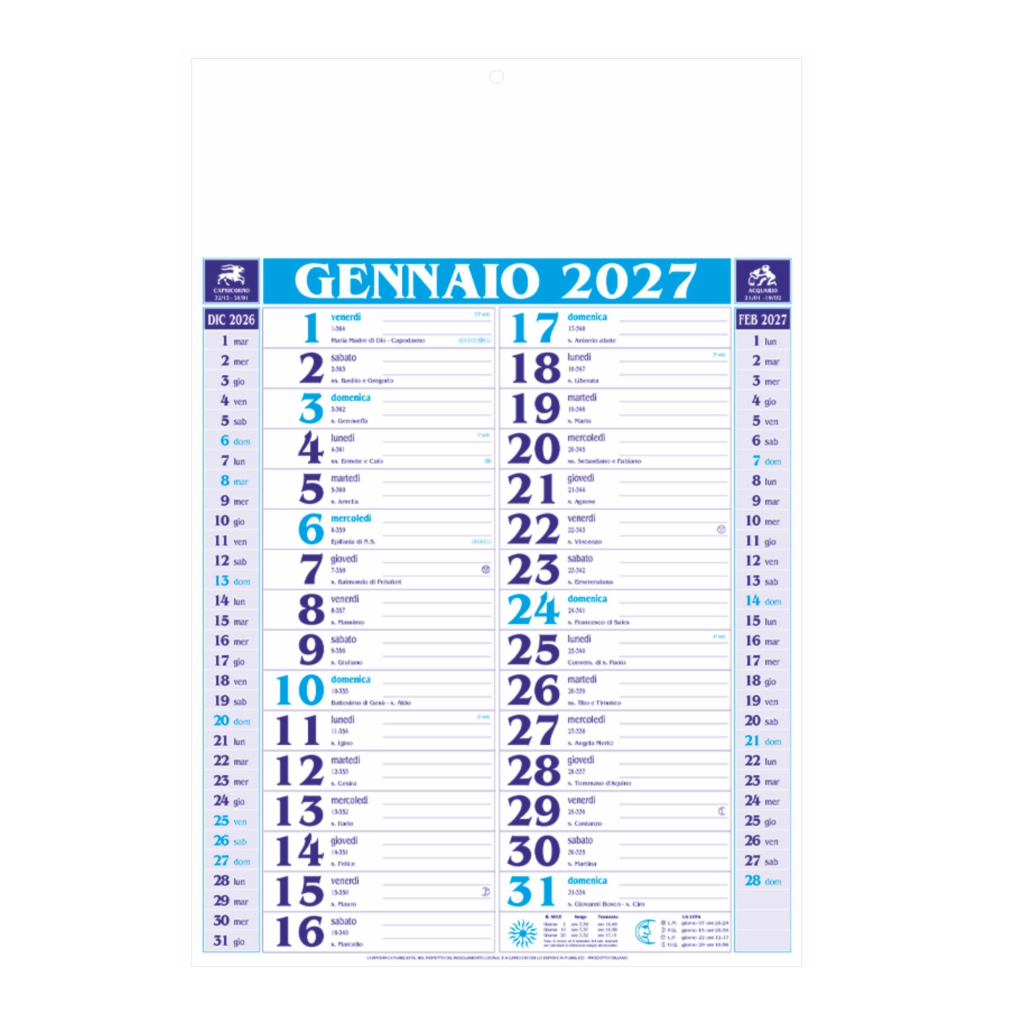 Immagine B102 - Calendario Olandese Medio