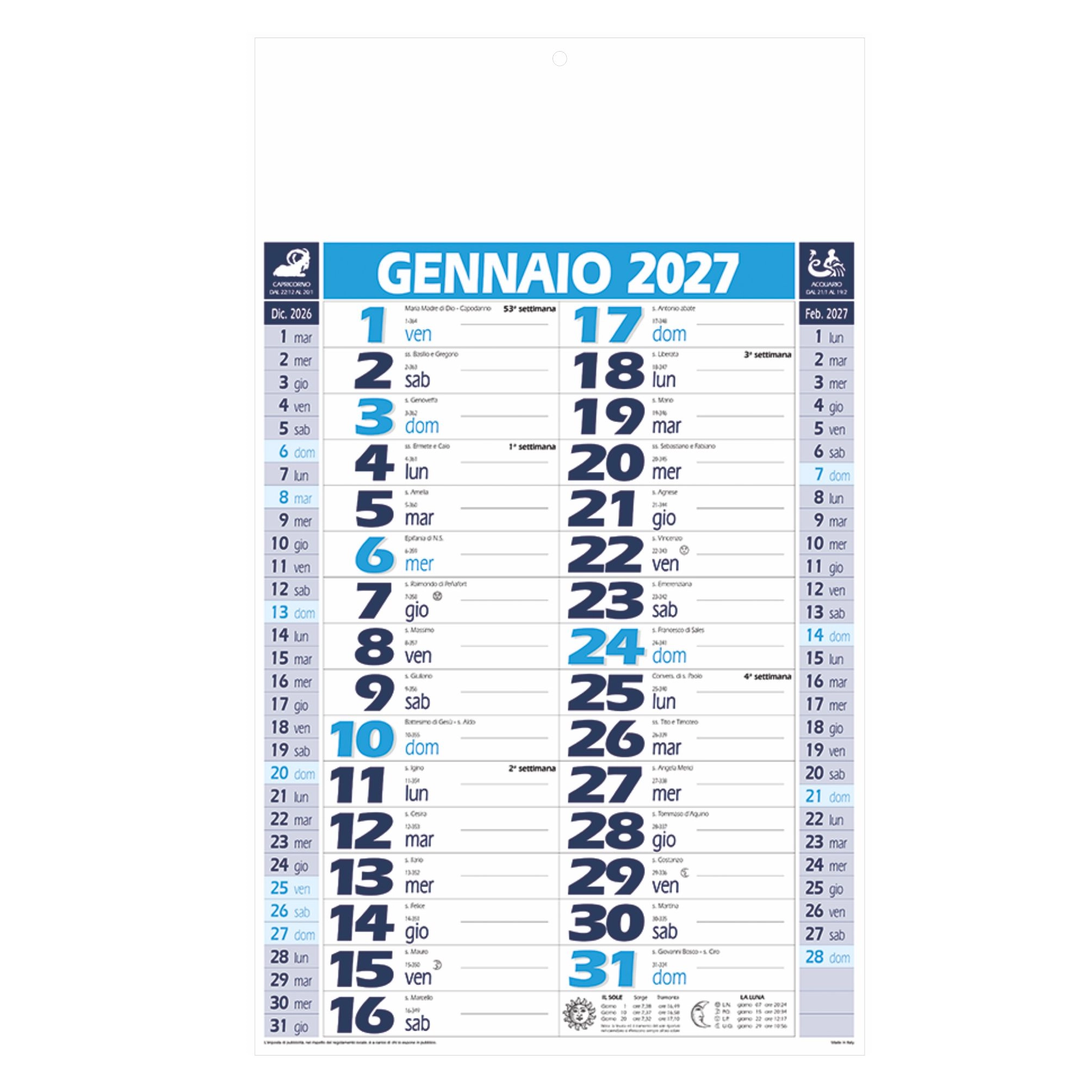 Immagine B055 - CALENDARIO OLANDESE