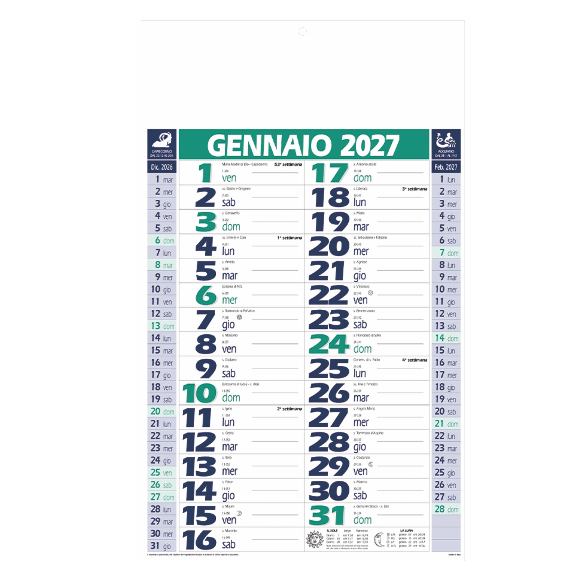 Immagine B055 - CALENDARIO OLANDESE