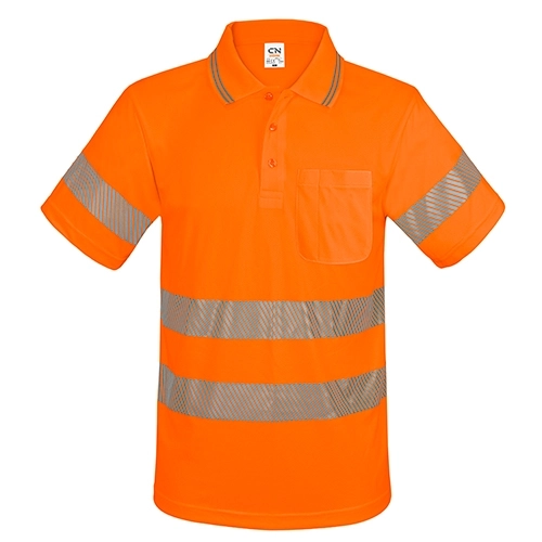 Immagine POLO CON TASCHINO E BANDE ELASTICHE RIFLETTENTI “QVO”
