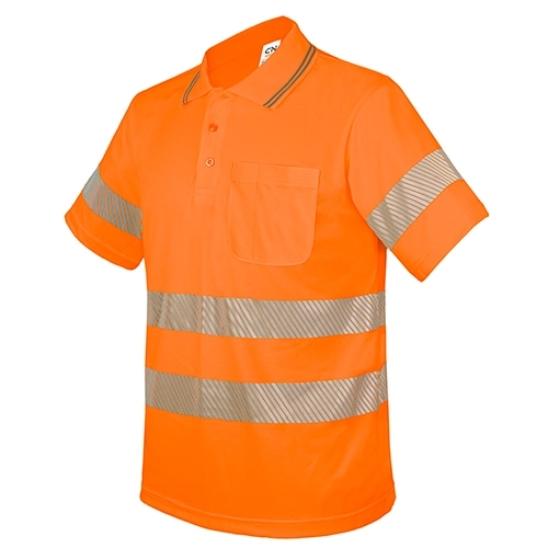 Immagine POLO CON TASCHINO E BANDE ELASTICHE RIFLETTENTI “QVO”