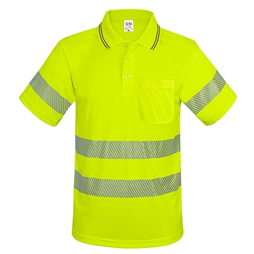 Immagine POLO CON TASCHINO E BANDE ELASTICHE RIFLETTENTI “QVO”