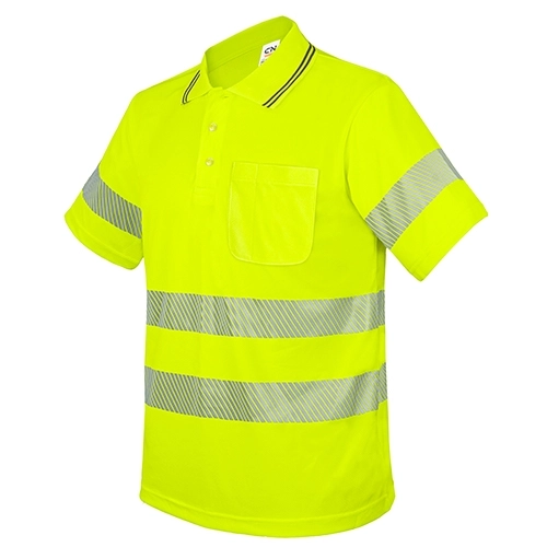 Immagine POLO CON TASCHINO E BANDE ELASTICHE RIFLETTENTI “QVO”