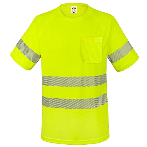 Immagine T-SHIRT CON TASCHINO E BANDE RIFLETTENTI ELASTICHE “ELAST”