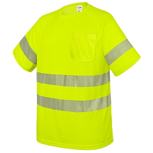 Immagine T-SHIRT CON TASCHINO E BANDE RIFLETTENTI ELASTICHE “ELAST”
