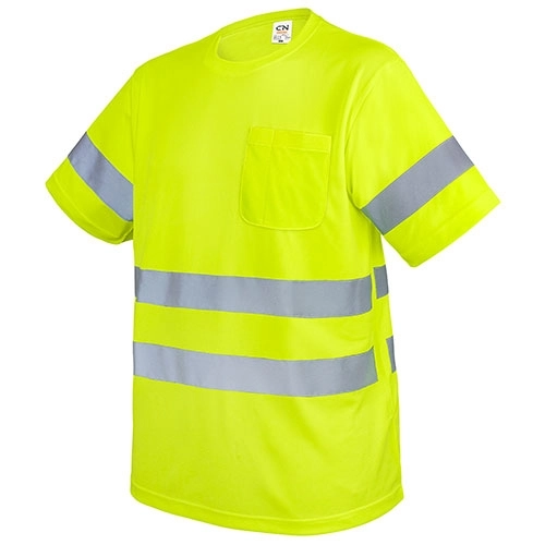 Immagine T-SHIRT CON TASCHINO E BANDE RIFLETTENTI 