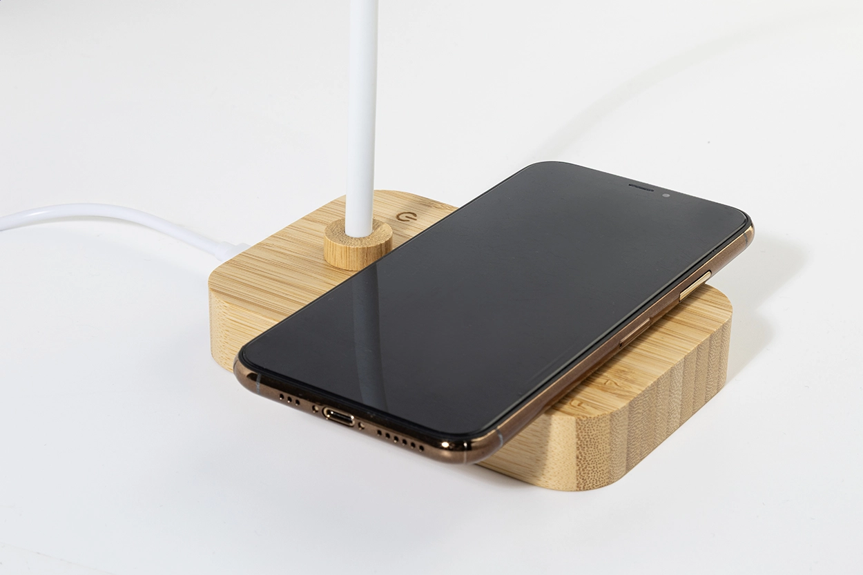 Immagine VoltGlow Lampada da tavolo con caricatore wireless