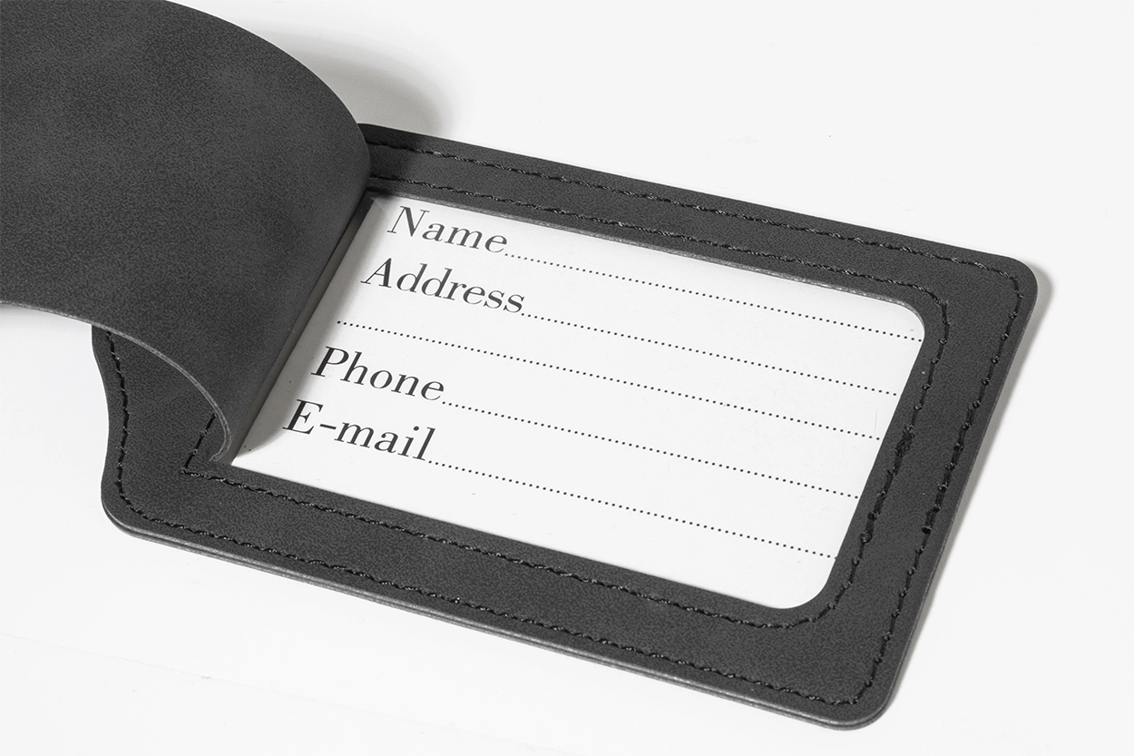 Immagine TwinPass Set porta passaporto e etichetta bagaglio in RPU