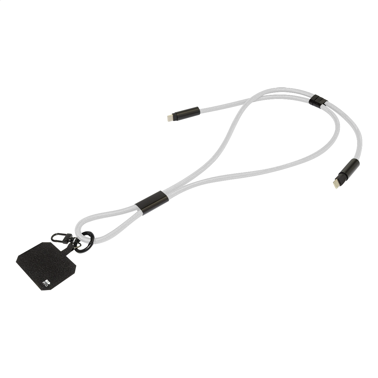 Immagine HolCharge Cavo da 60 W con lanyard portacellulare in RPET