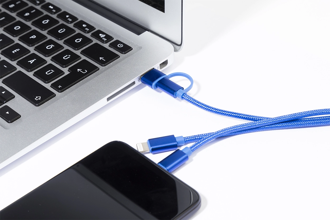 Immagine Rafob portachiavi con cavo di ricarica USB