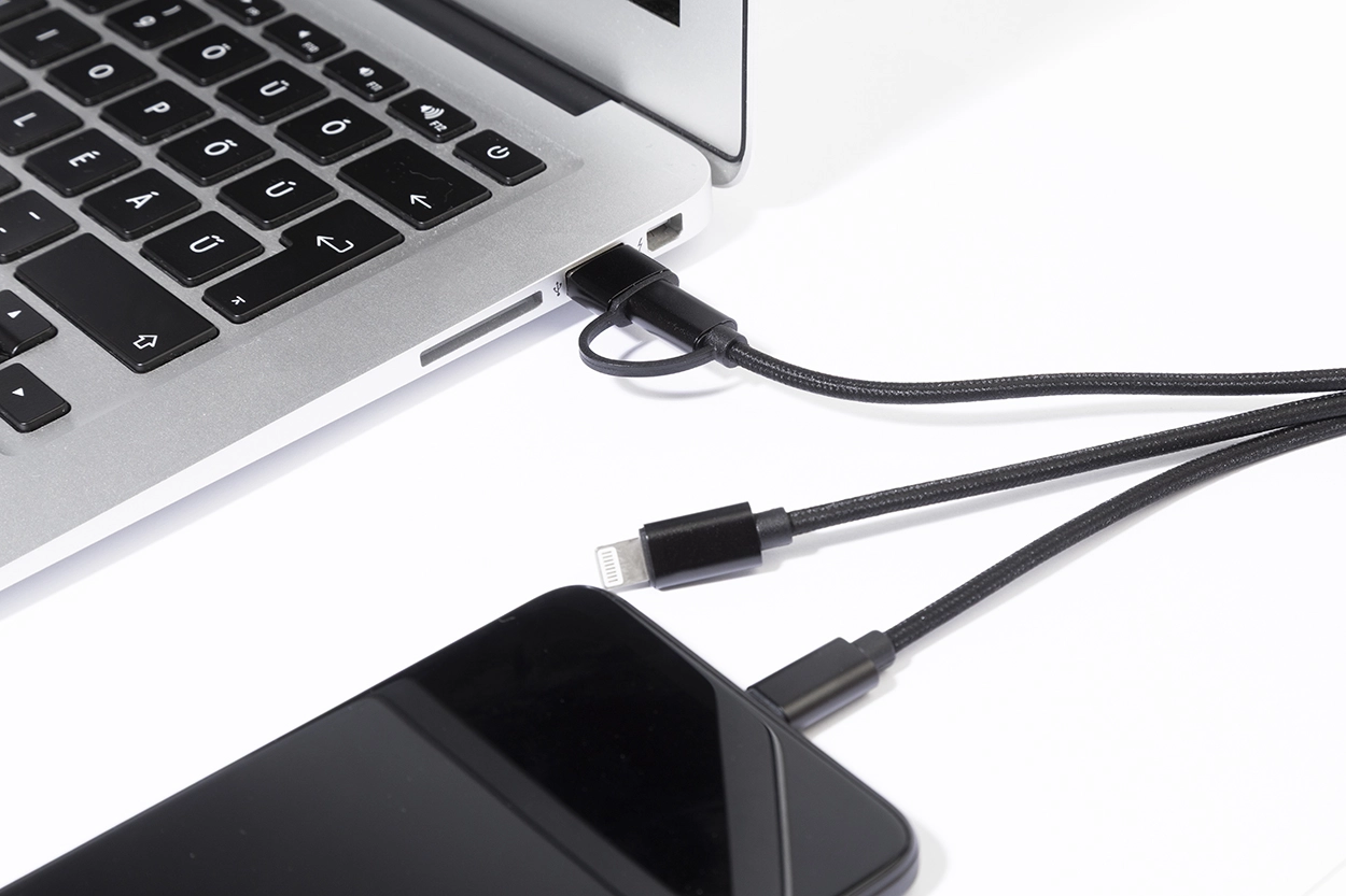 Immagine Rafob portachiavi con cavo di ricarica USB