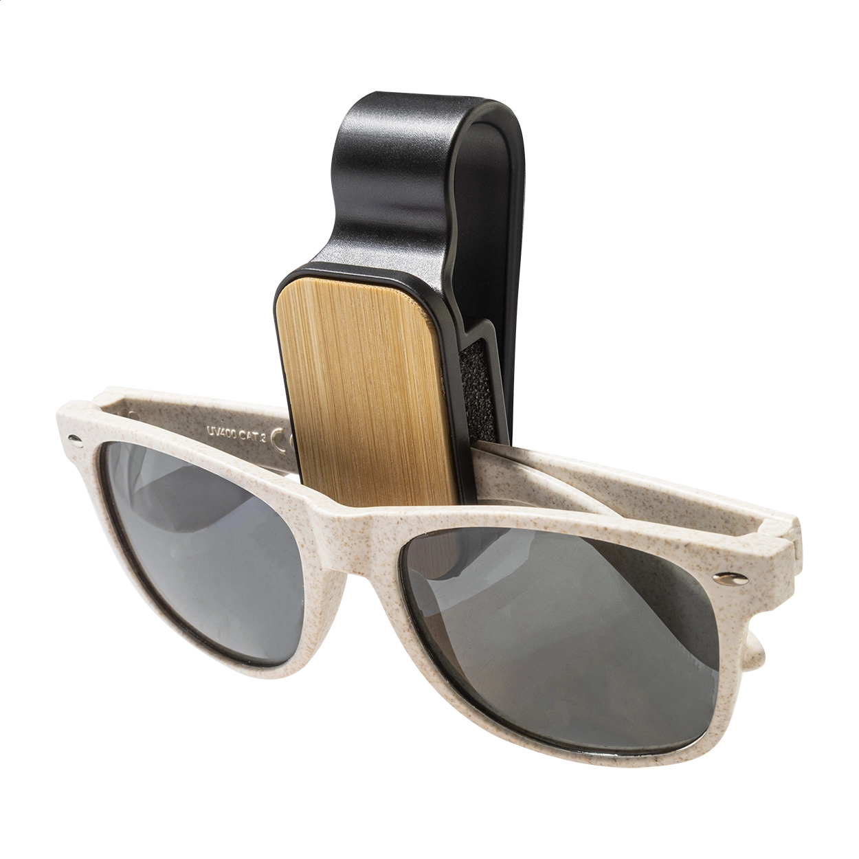 Immagine ShadeSnap Supporto portaocchiali in RABS per visiera parasole auto