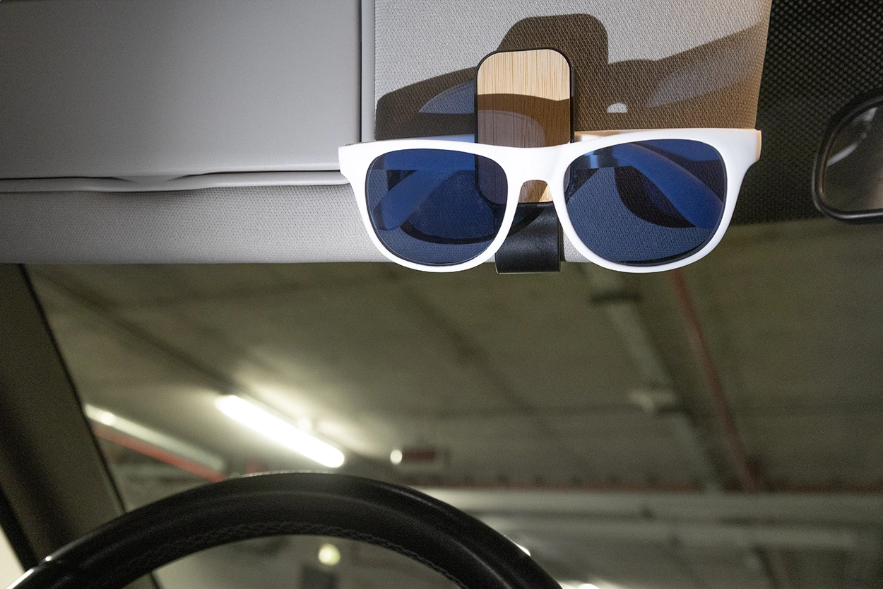 Immagine ShadeSnap Supporto portaocchiali in RABS per visiera parasole auto