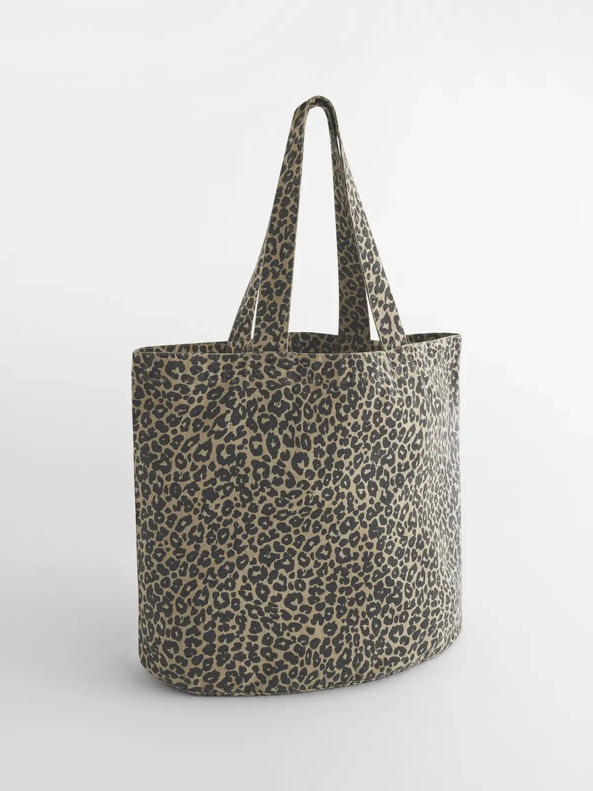 Immagine Shopper in canvas con stampa leopardata