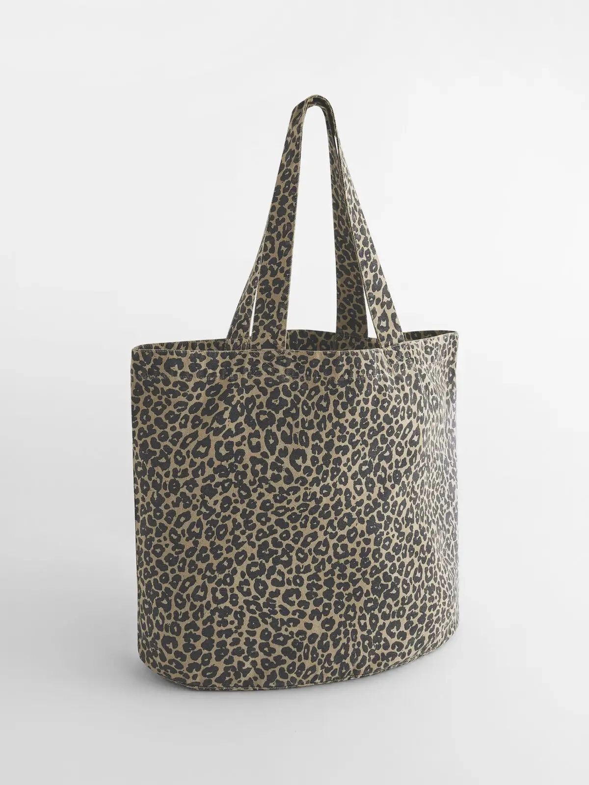 Immagine Shopper in canvas con stampa leopardata
