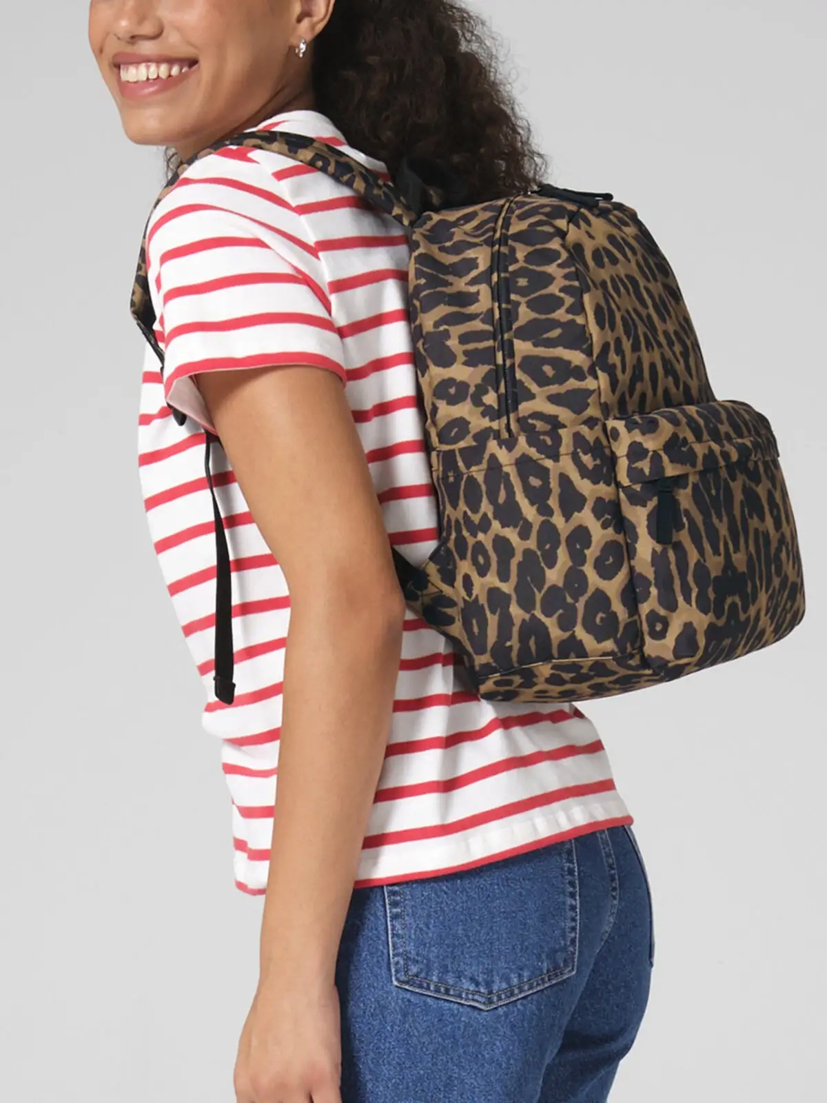 Immagine Leopard Print Mini Backpack
