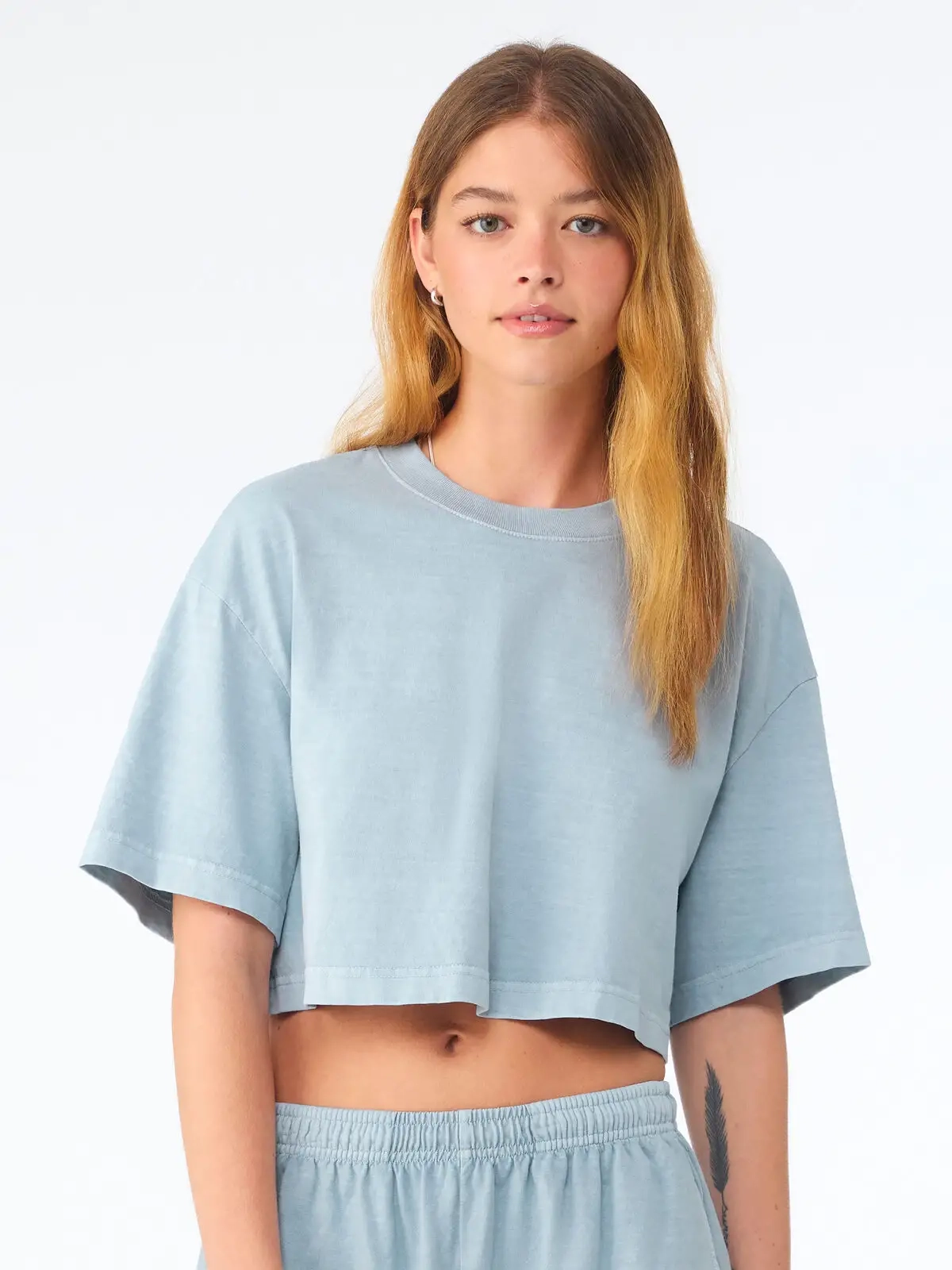 Immagine Women's heavyweight washed cropped tee