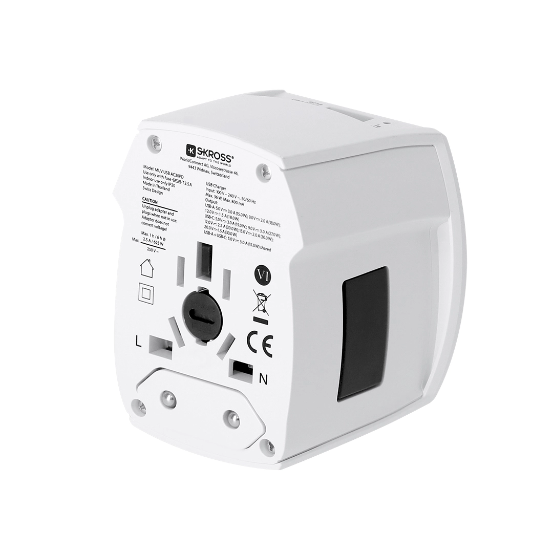 Immagine Adattatore Viaggio Universale Skross MUV USB 30W PD