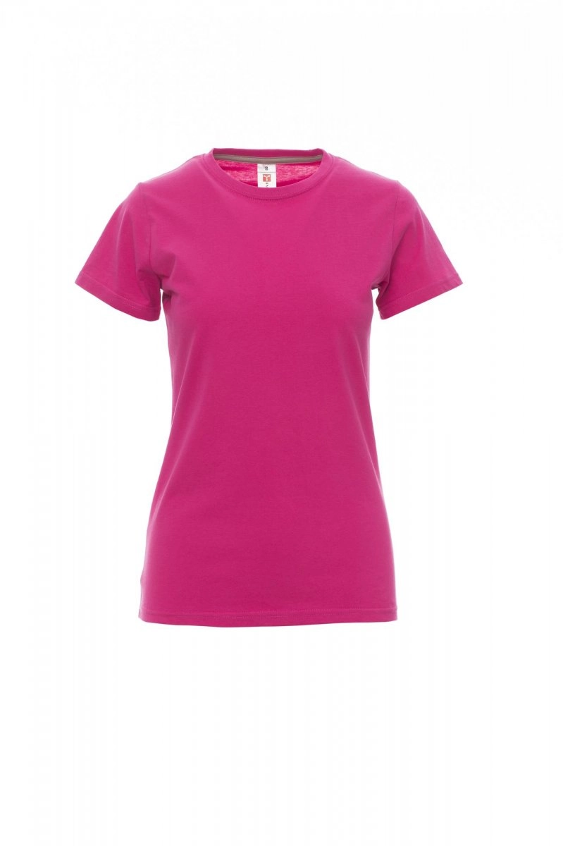 Immagine T-shirt girocollo manica corta sfiancata da donna - SUNSET LADY