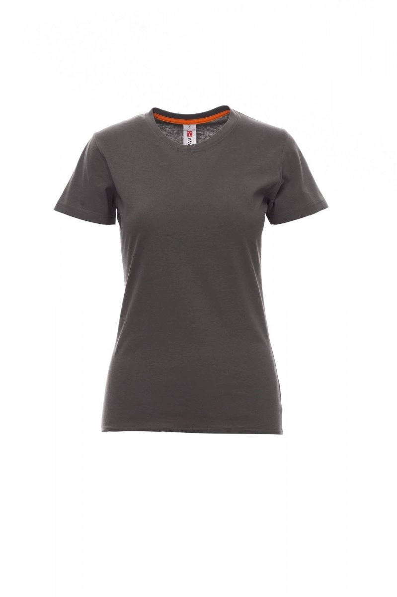 Immagine T-shirt girocollo manica corta sfiancata da donna - SUNSET LADY