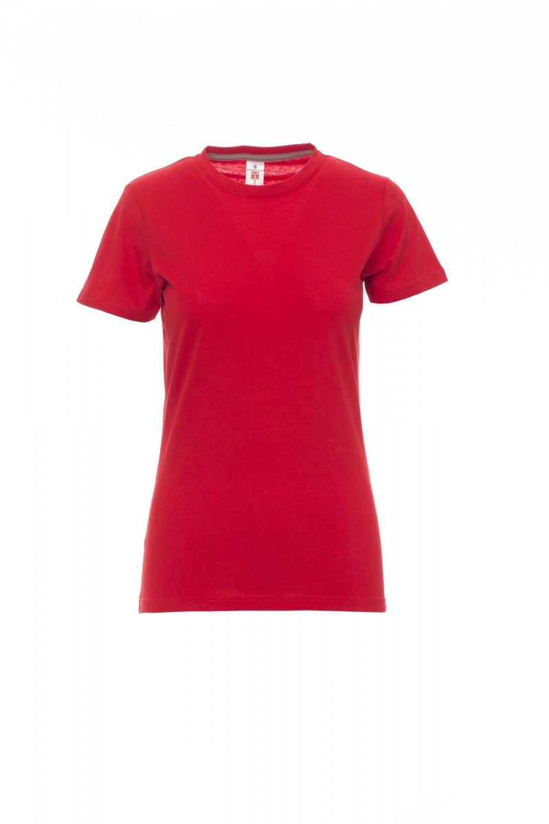 Immagine T-shirt girocollo manica corta sfiancata da donna - SUNSET LADY