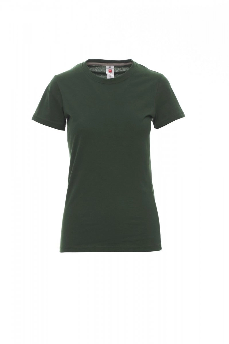 Immagine T-shirt girocollo manica corta sfiancata da donna - SUNSET LADY