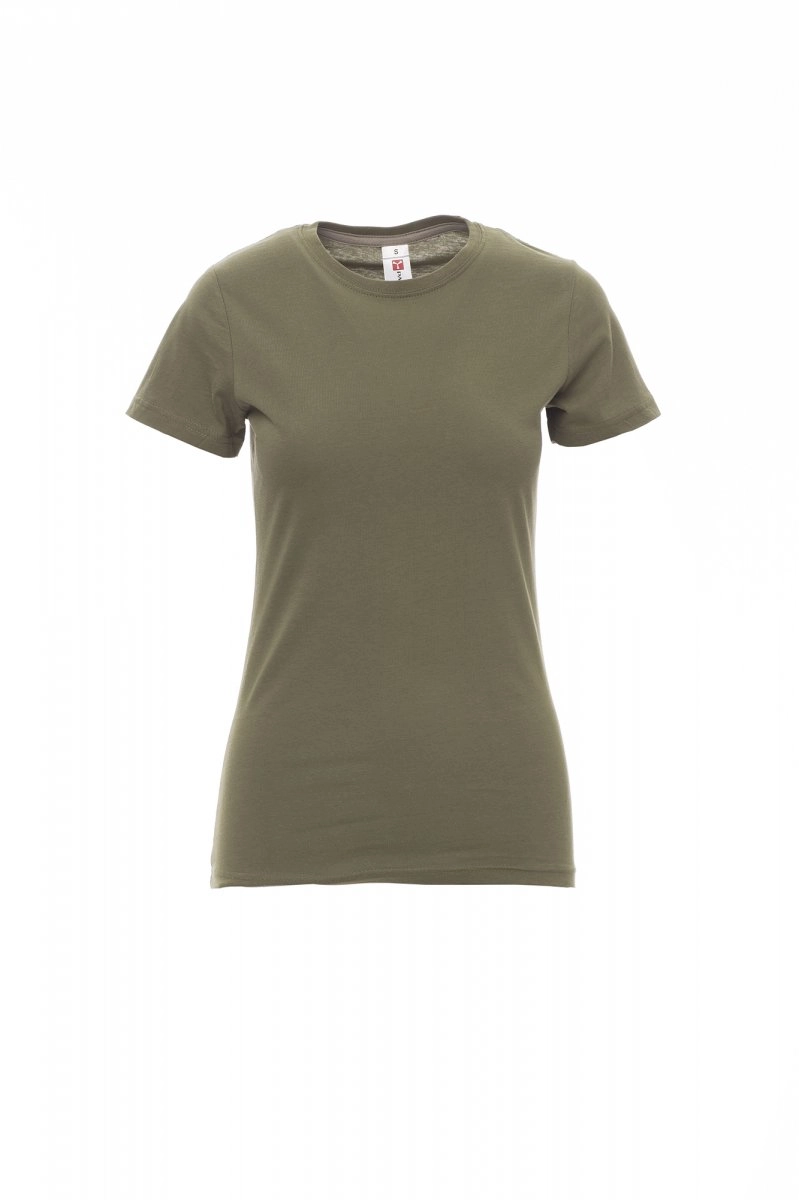 Immagine T-shirt girocollo manica corta sfiancata da donna - SUNSET LADY