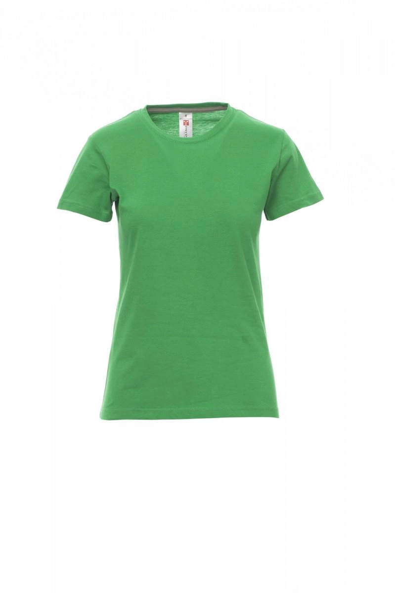 Immagine T-shirt girocollo manica corta sfiancata da donna - SUNSET LADY