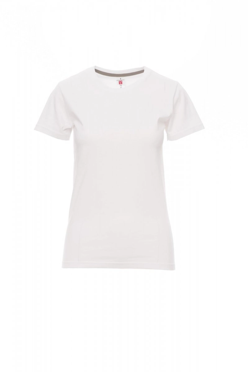 Immagine T-shirt girocollo manica corta sfiancata da donna - SUNSET LADY