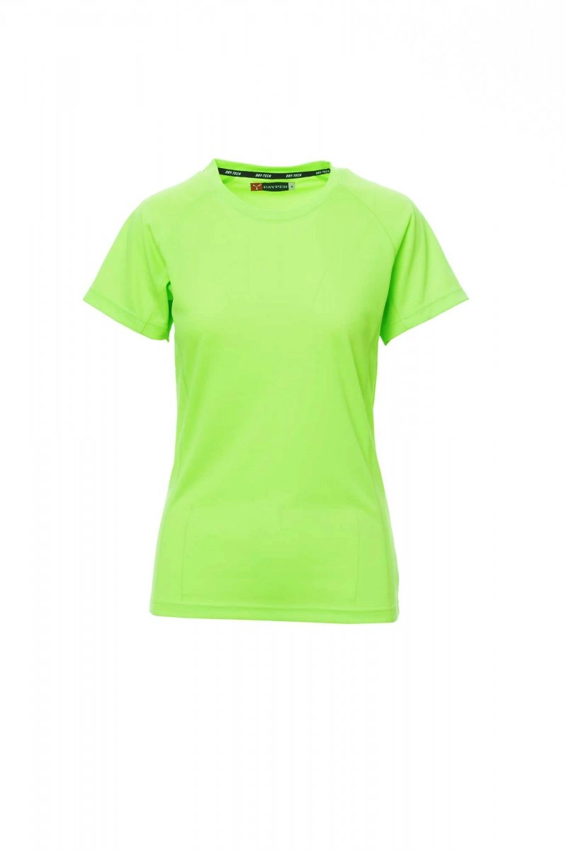 Immagine T-shirt tecnica-sportiva sfiancata da donna con manica raglan - RUNNER LADY