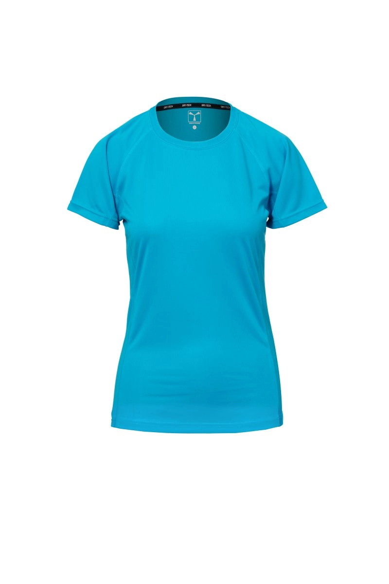 Immagine T-shirt tecnica-sportiva sfiancata da donna con manica raglan - RUNNER LADY
