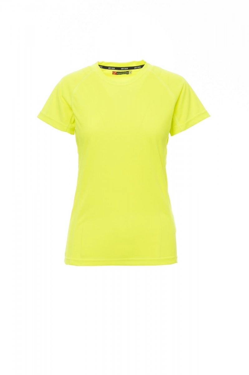 Immagine T-shirt tecnica-sportiva sfiancata da donna con manica raglan - RUNNER LADY