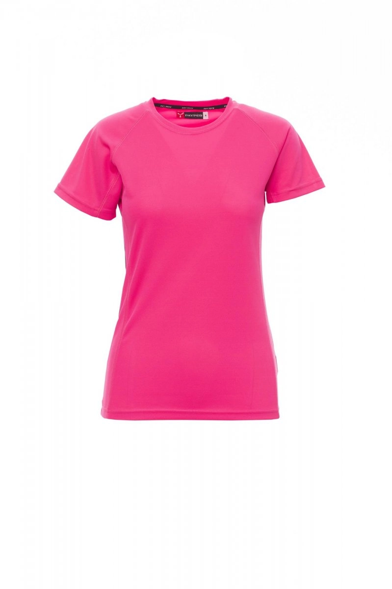 Immagine T-shirt tecnica-sportiva sfiancata da donna con manica raglan - RUNNER LADY