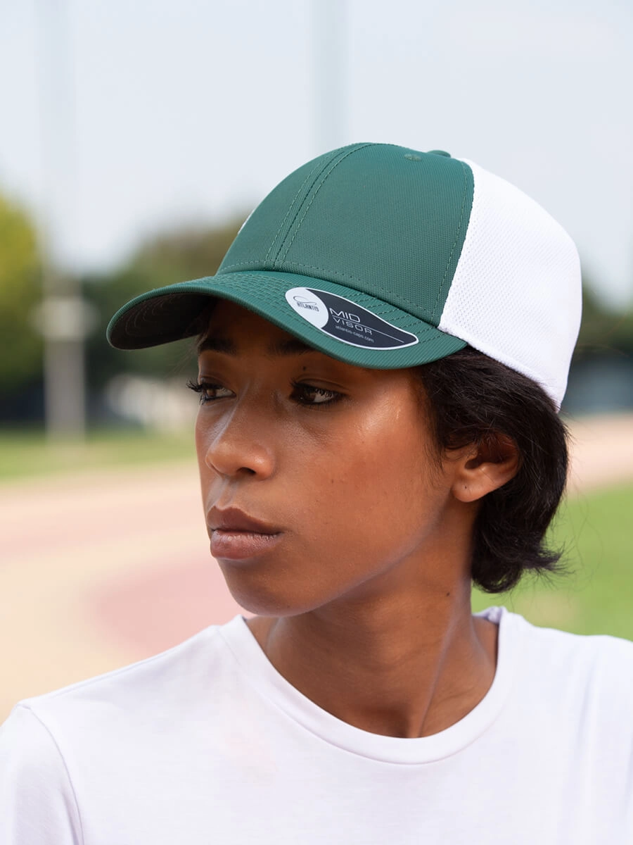 Immagine CAPPELLO VISIERA CURVA 6 PANNELLI MESH POSTERIORE