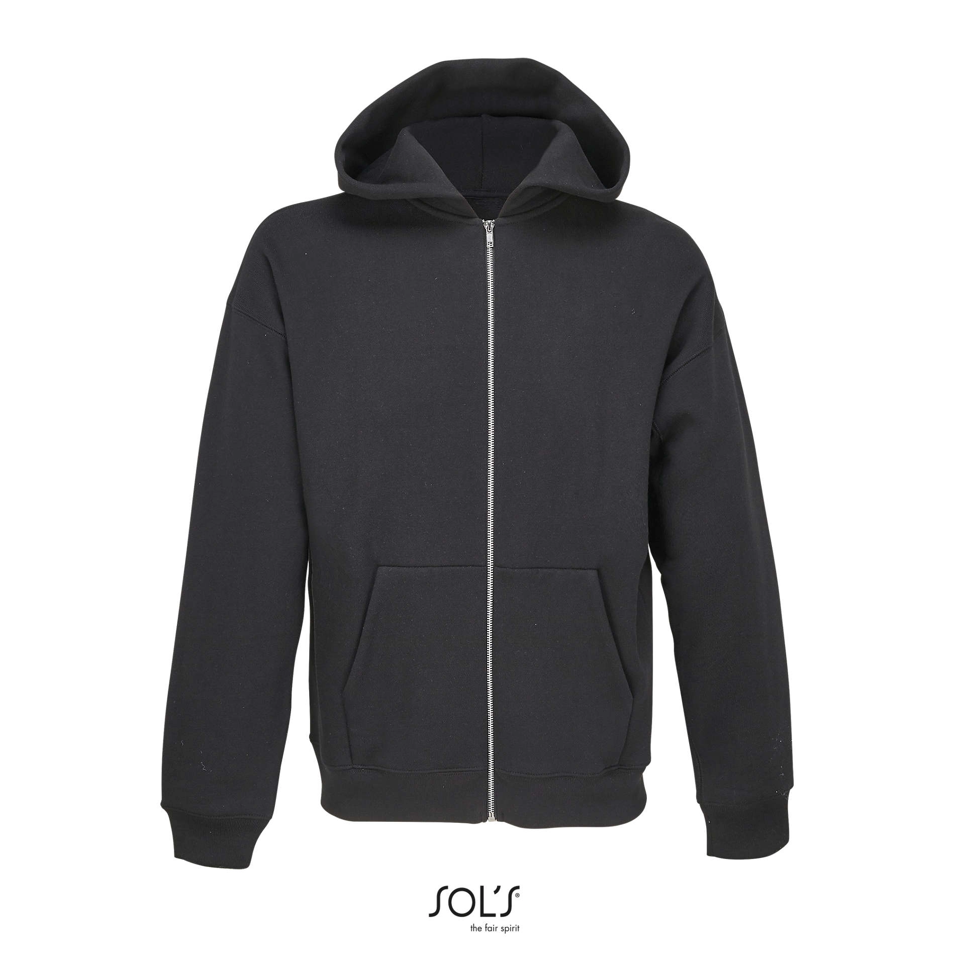 Immagine SOL'S JELO FELPA UNISEX FULL ZIP CON CAPPUCCIO | 80% cot - 20% pol | personalizzata con stampa o ricamo