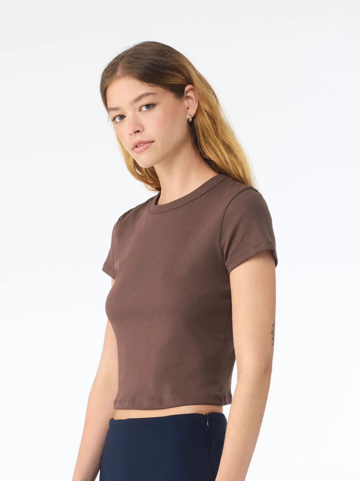 Immagine Women's Micro Rib Baby Tee