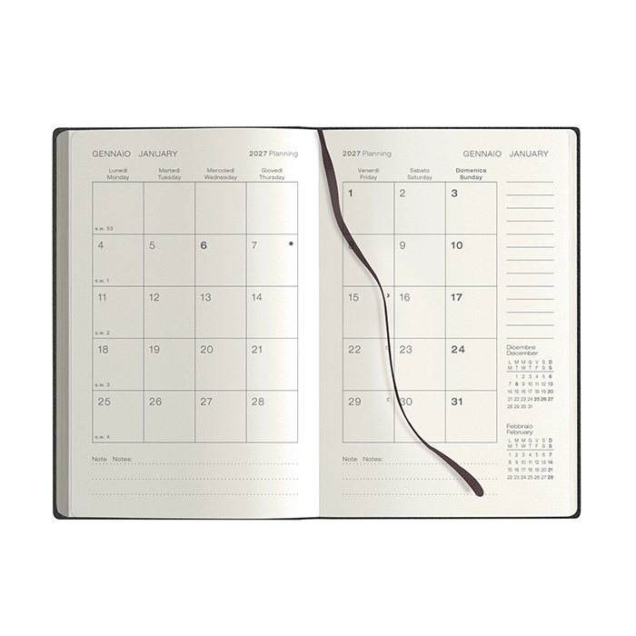 Immagine Agenda giornaliera - modello pb544 (clamus black pocket)