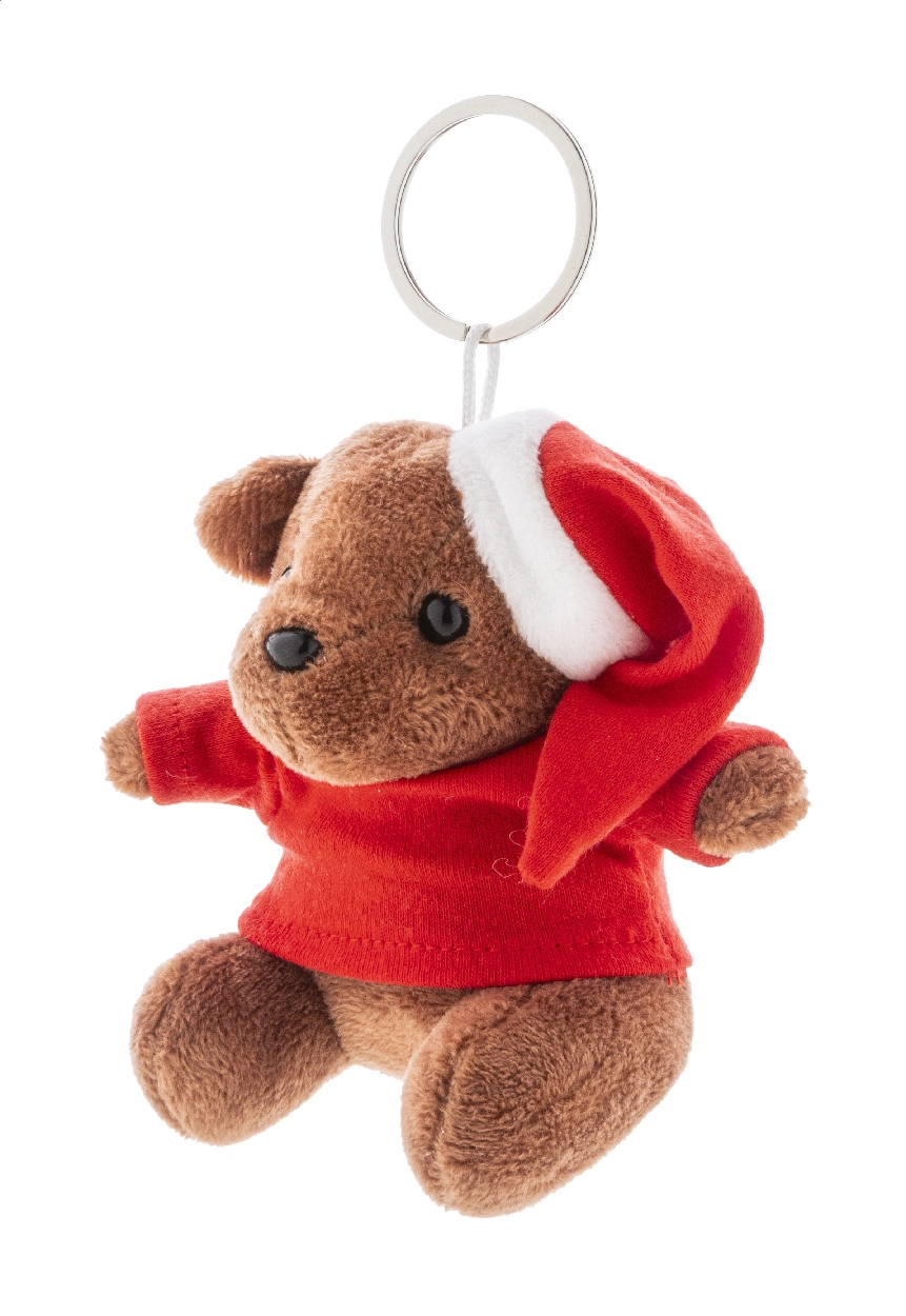 Immagine Julnalle portachiavi natalizio con orsetto in peluche